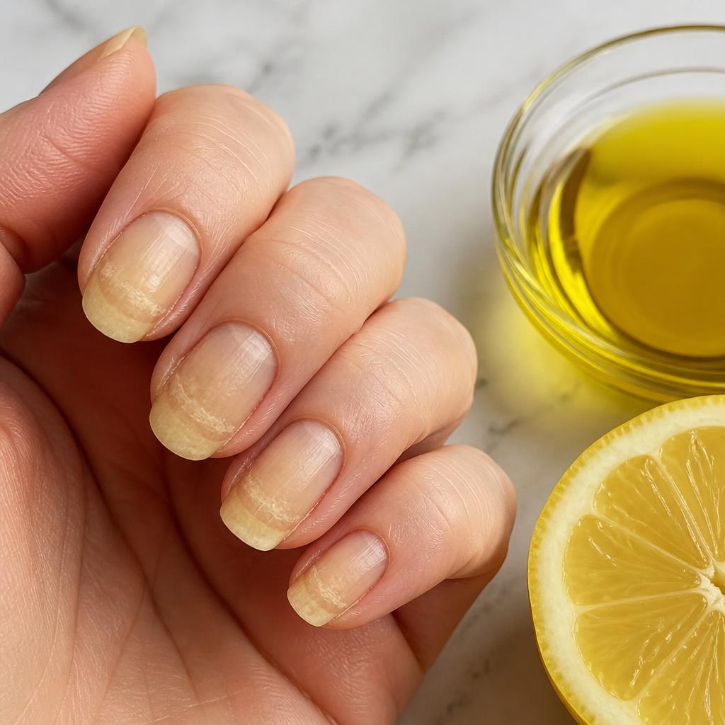 Fortalecedor e Clareador de Unhas: Azeite de Oliva com Limão
