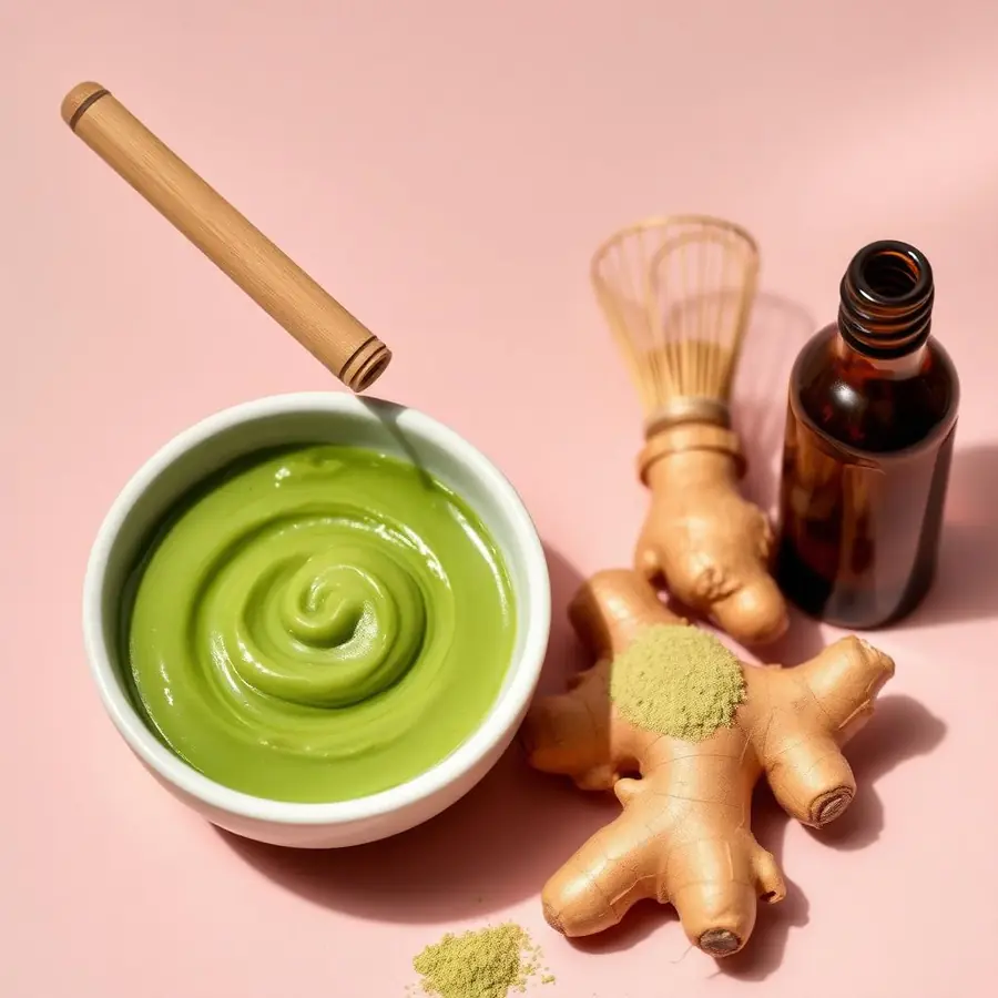 Máscara Hidratante de Camélia e Matcha