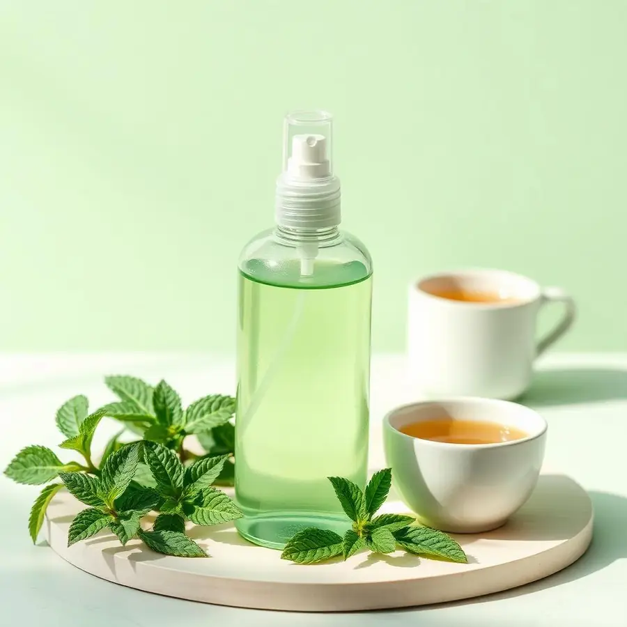Tônico de Chá Verde e Hortelã
